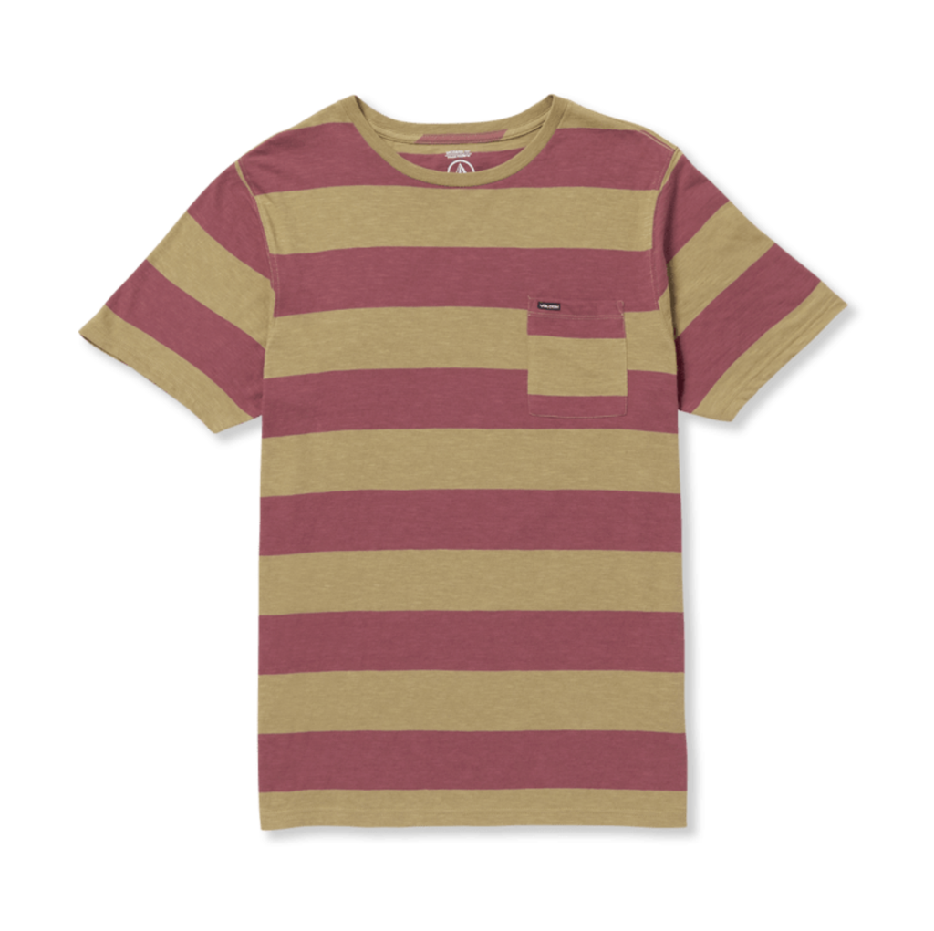 T-SHIRT VOLCOM BOLDERS CREW SHORT SLEEVE - DARK KHAKI