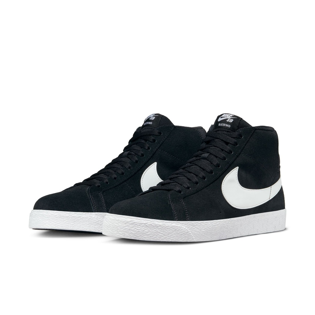 SOULIER NIKE SB ZOOM BLAZER MID - BLACK/WHITE