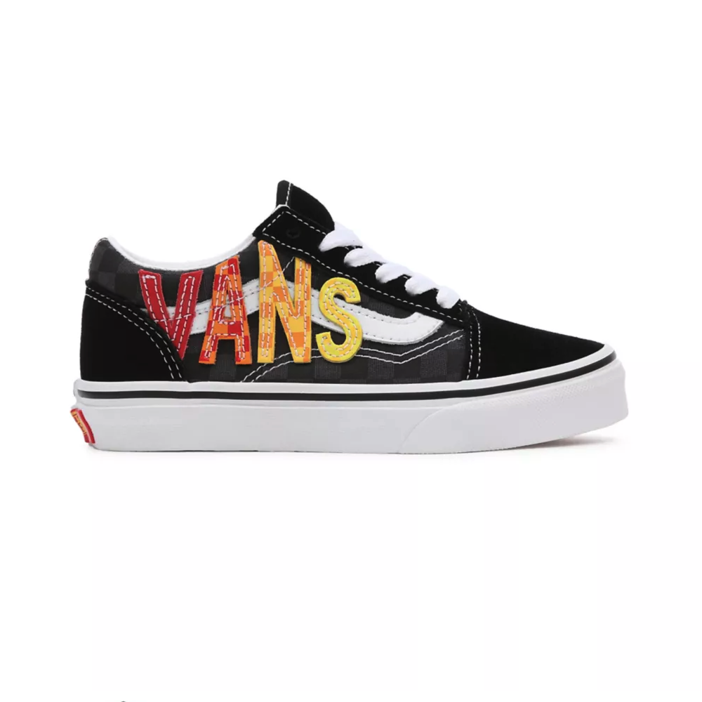 Vans old outlet skool noir flame