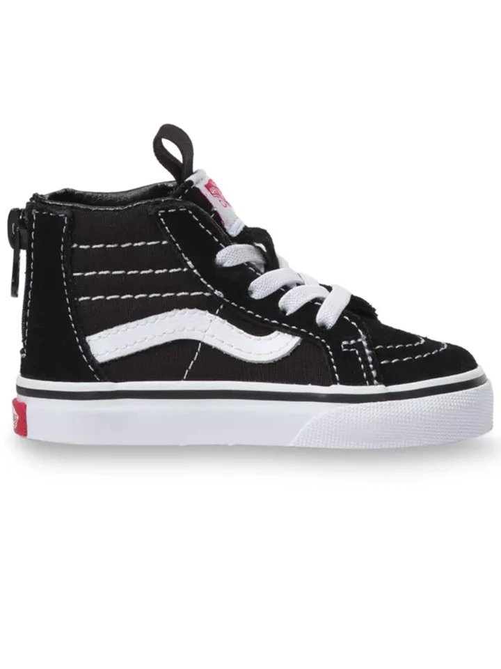 SOULIER VANS B B SK8 HI ZIP NOIR BLANC