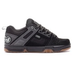 SOULIER DVS COMANCHE - BLACK/CHARCOAL/GRAY SUEDE