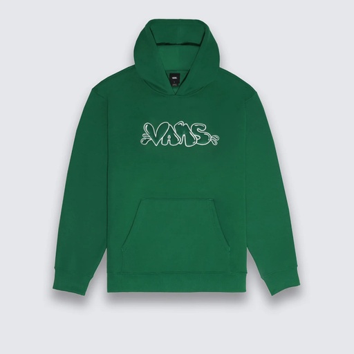 VANS BOYS CAPS LOOSE PULL OVER HOODIE - VERDANT GREEN